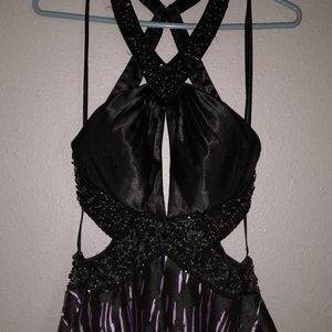 Beautiful black and purple dress